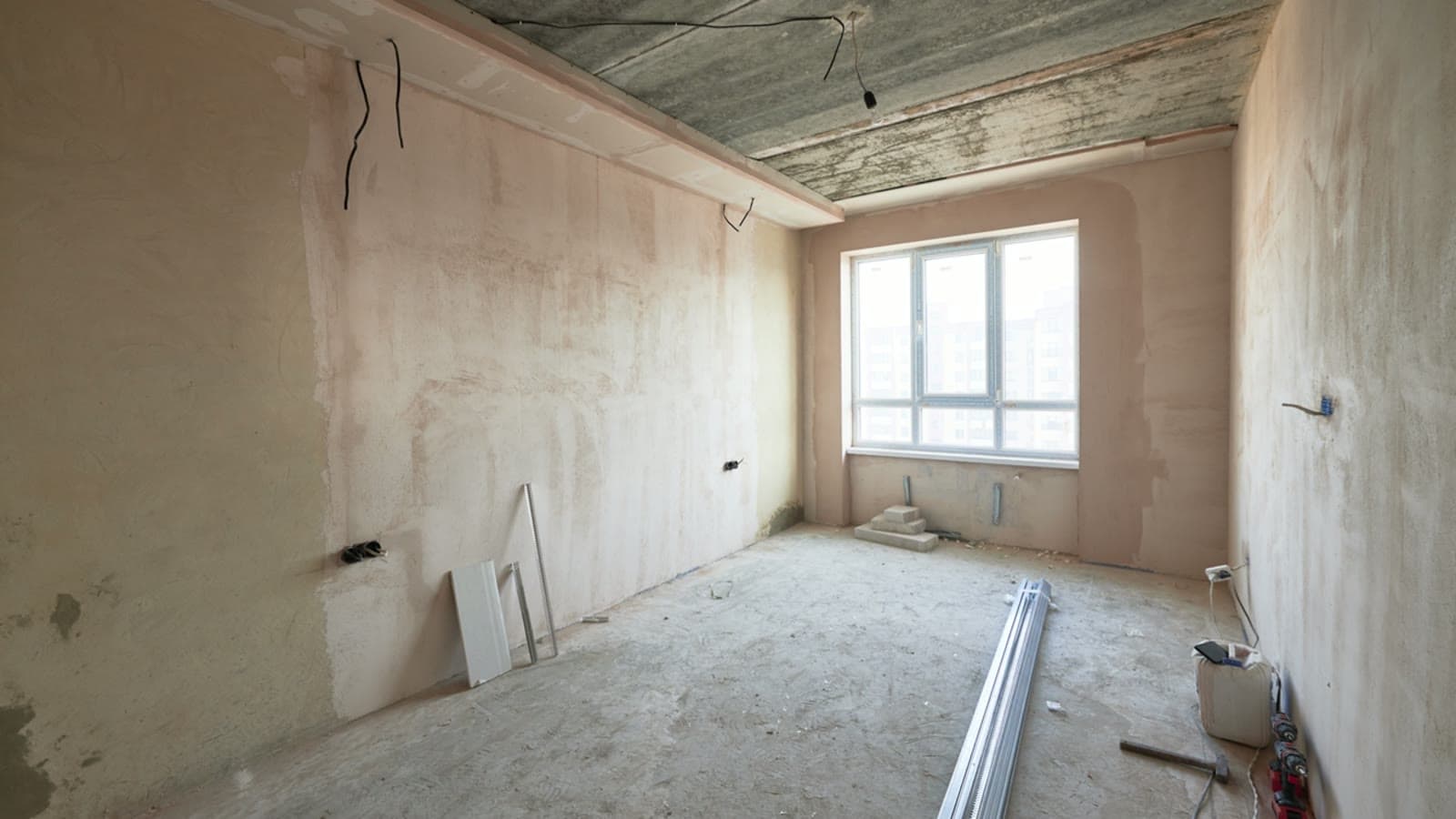 Espacio interior en remodelación