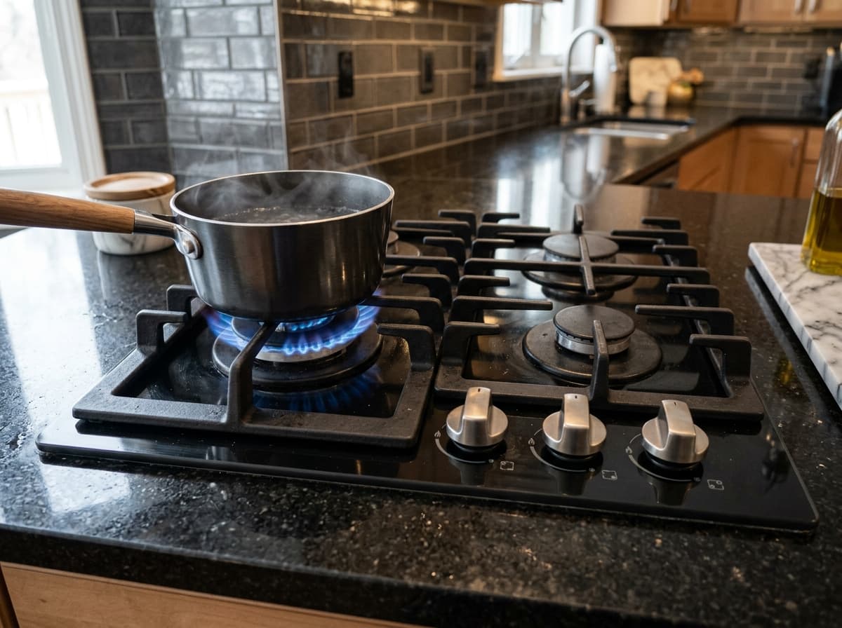 Instalación de cocina encimera